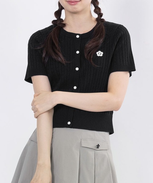 マリークワント MARY QUANT デイジーワンポイント半袖ケーブル
