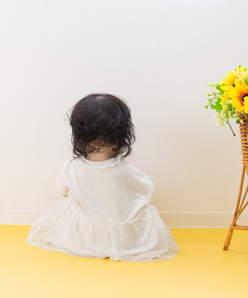 ECLINのチュール切り替えロンパース チュール切り替えロンパース｜子供服・ベビー服の通販 chil2