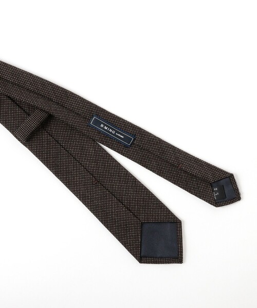 B:MING by BEAMS(ビーミングバイビームス)の「シルク ウール ソリッド ナロー ネクタイ 25FW(ネクタイ・メンズ・チャコールグレー/ブラウン/ダークブラウン/ブルー系その他4/ネイビー・ONE SIZE)」の7枚目の写真
