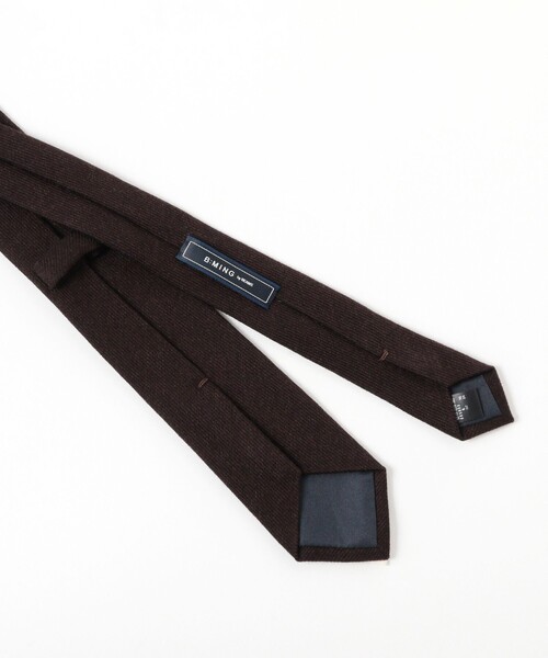 B:MING by BEAMS(ビーミングバイビームス)の「シルク ウール ソリッド ナロー ネクタイ 25FW(ネクタイ・メンズ・チャコールグレー/ブラウン/ダークブラウン/ブルー系その他4/ネイビー・ONE SIZE)」の8枚目の写真