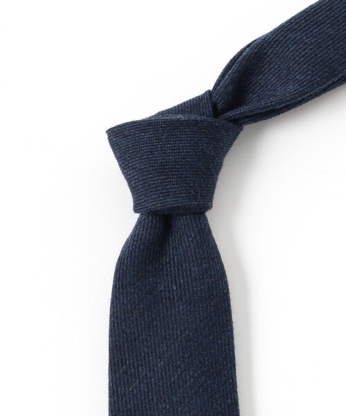 B:MING by BEAMS(ビーミングバイビームス)の「シルク ウール ソリッド ナロー ネクタイ 25FW(ネクタイ・メンズ・チャコールグレー/ブラウン/ダークブラウン/ブルー系その他4/ネイビー・ONE SIZE)」の11枚目の写真