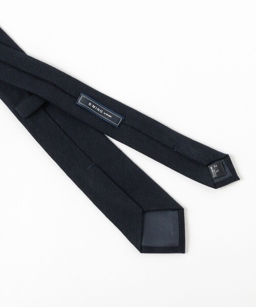 B:MING by BEAMS(ビーミングバイビームス)の「シルク ウール ソリッド ナロー ネクタイ 25FW(ネクタイ・メンズ・チャコールグレー/ブラウン/ダークブラウン/ブルー系その他4/ネイビー・ONE SIZE)」の12枚目の写真