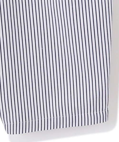 ETRE TOKYO（エトレトウキョウ）の「ハーフスリーブストライプオールインワン（つなぎ/オールインワン・レディース・ブラウン/ネイビー/ホワイト・M/S）」の12枚目の写真