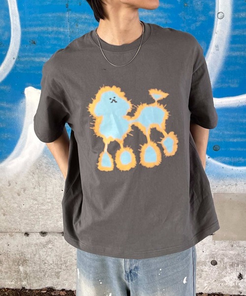 sedacle(セダクル)の「グラデグラフィックTシャツ(Tシャツ/カットソー・レディース・チャコールグレー/オフホワイト・LARGE/MEDIUM/SMALL)」の1枚目の写真