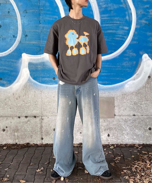sedacle(セダクル)の「グラデグラフィックTシャツ(Tシャツ/カットソー・レディース・チャコールグレー/オフホワイト・LARGE/MEDIUM/SMALL)」の15枚目の写真