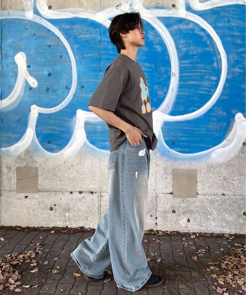 sedacle(セダクル)の「グラデグラフィックTシャツ(Tシャツ/カットソー・レディース・チャコールグレー/オフホワイト・LARGE/MEDIUM/SMALL)」の18枚目の写真