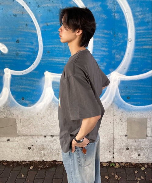 sedacle(セダクル)の「グラデグラフィックTシャツ(Tシャツ/カットソー・レディース・チャコールグレー/オフホワイト・LARGE/MEDIUM/SMALL)」の14枚目の写真