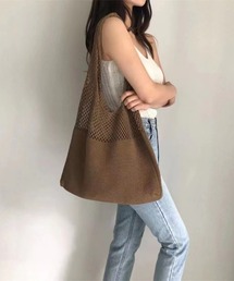 トートバッグ ニット編み ニットバッグ