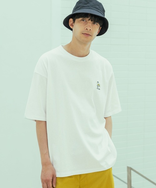 LAKOLE(ラコレ)の「オバケ刺繍半袖T / 450910(Tシャツ/カットソー・メンズ・レッド/ホワイト/イエロー/ブラック・MEDIUM/LARGE)」の6枚目の写真