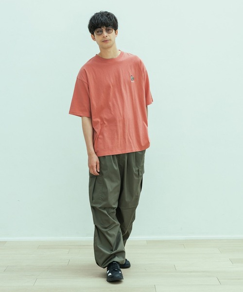 LAKOLE(ラコレ)の「オバケ刺繍半袖T / 450910(Tシャツ/カットソー・メンズ・レッド/ホワイト/イエロー/ブラック・MEDIUM/LARGE)」の11枚目の写真