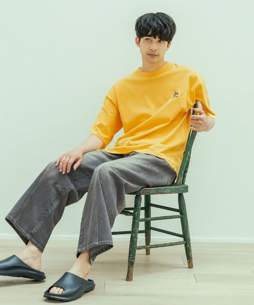 LAKOLE(ラコレ)の「オバケ刺繍半袖T / 450910(Tシャツ/カットソー・メンズ・レッド/ホワイト/イエロー/ブラック・MEDIUM/LARGE)」の9枚目の写真