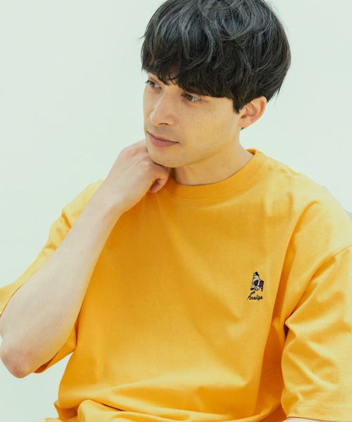 LAKOLE(ラコレ)の「オバケ刺繍半袖T / 450910(Tシャツ/カットソー・メンズ・レッド/ホワイト/イエロー/ブラック・MEDIUM/LARGE)」の10枚目の写真