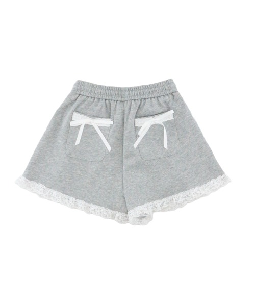 JilLA(ジルア)の「Frill Sweat Short Pnats / フリルスウェットショートパンツ(スウェットパンツ・レディース・ブラック/グレー/ホワイト・FREE)」の16枚目の写真