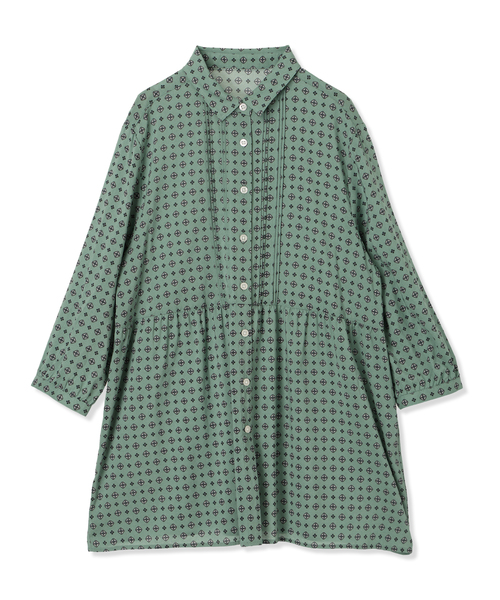 DECOY SINCE 1981（デコイシンスイチキュウハチイチ）の「【UVカット】プリントブラウス（シャツ/ブラウス・レディース・ネイビー/グリーン・9号/11号/13号/15号/17号/7号）」の13枚目の写真