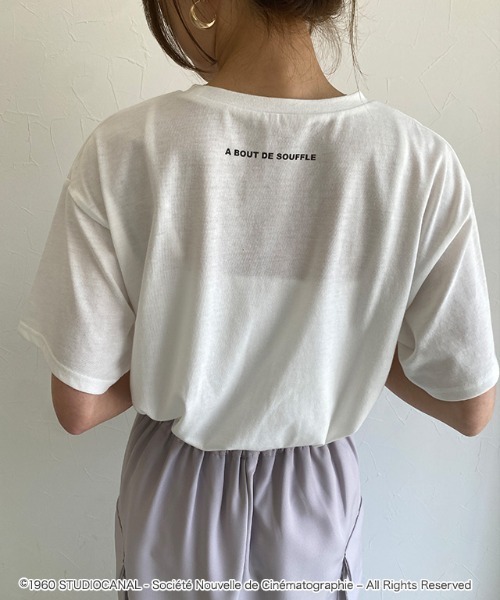 ECLAM(クラム)の「ジャン=リュック・ゴダール映画作品/勝手にしやがれ/プリントTシャツ(Tシャツ/カットソー・レディース・A/B・M)」の3枚目の写真