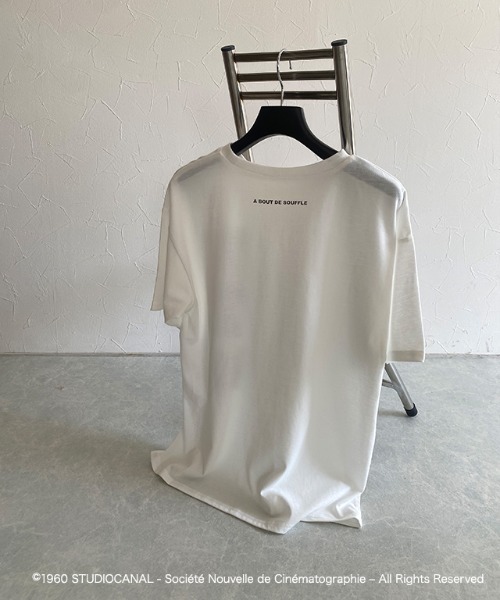 ECLAM(クラム)の「ジャン=リュック・ゴダール映画作品/勝手にしやがれ/プリントTシャツ(Tシャツ/カットソー・レディース・A/B・M)」の11枚目の写真