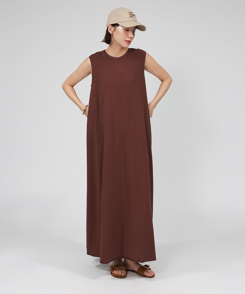 BABYLONE（バビロン）の「バックリボンドレス（ワンピース・レディース・ブラウン/チャコール・フリー）」の9枚目の写真