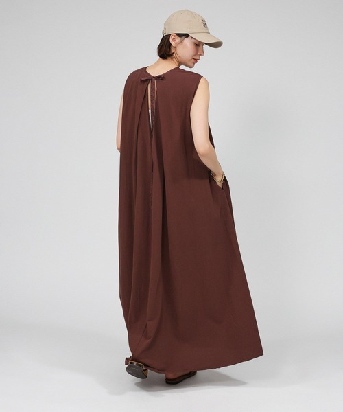 BABYLONE（バビロン）の「バックリボンドレス（ワンピース・レディース・ブラウン/チャコール・フリー）」の11枚目の写真