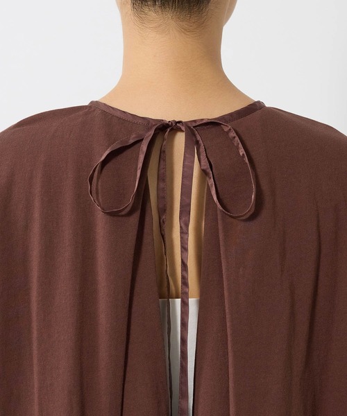 BABYLONE（バビロン）の「バックリボンドレス（ワンピース・レディース・ブラウン/チャコール・フリー）」の16枚目の写真