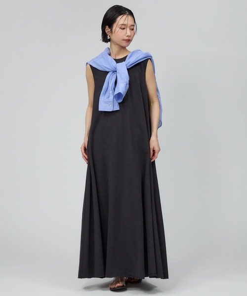 BABYLONE（バビロン）の「バックリボンドレス（ワンピース・レディース・ブラウン/チャコール・フリー）」の3枚目の写真
