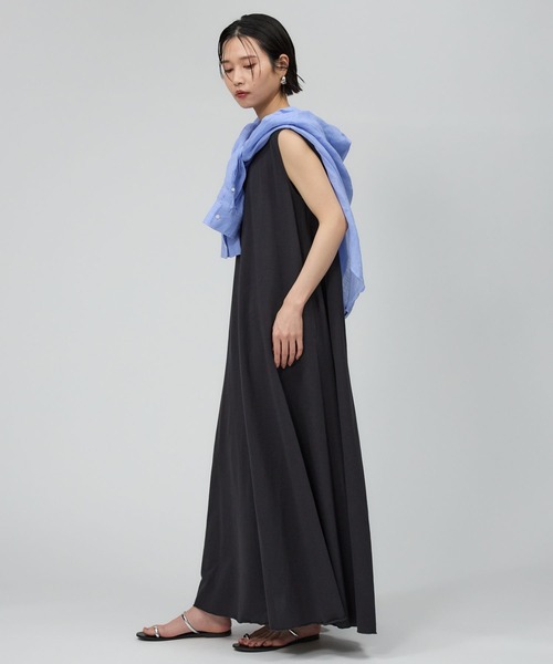 BABYLONE（バビロン）の「バックリボンドレス（ワンピース・レディース・ブラウン/チャコール・フリー）」の4枚目の写真