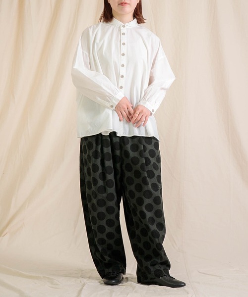 Brocante（ブロカント）の「[Brocante / ブロカント] 50sブロード セルクルシャツ（シャツ/ブラウス・レディース・ブラック/ブラウン/ホワイト・2）」の10枚目の写真