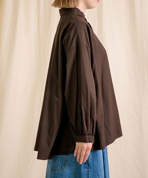 Brocante（ブロカント）の「[Brocante / ブロカント] 50sブロード セルクルシャツ（シャツ/ブラウス・レディース・ブラック/ブラウン/ホワイト・2）」の18枚目の写真