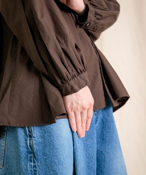 Brocante（ブロカント）の「[Brocante / ブロカント] 50sブロード セルクルシャツ（シャツ/ブラウス・レディース・ブラック/ブラウン/ホワイト・2）」の22枚目の写真