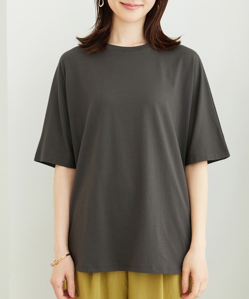 BELLUNA PLUS(ベルーナ)の「ひんやり!綿混裾ラウンドプルオーバー(Tシャツ/カットソー・レディース・チャコール/ターコイズブルー・MEDIUM/LARGE/X-LARGE)」の10枚目の写真