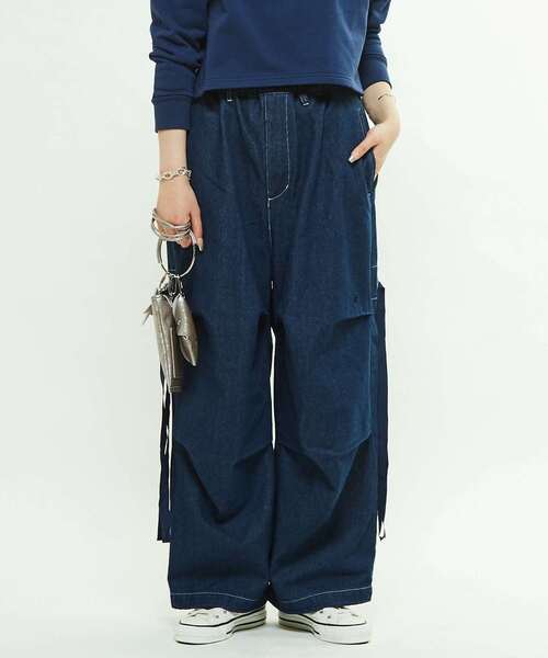 セール】DENIM WIDE CARGO PANTS（デニムパンツ）｜CONVERSE TOKYO