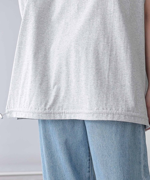 n'OrLABEL(ノアールレーベル)の「【汗じみ防止】ドロストカットソー(Tシャツ/カットソー・レディース・杢グレー/グリーン/オフホワイト・FREE)」の19枚目の写真