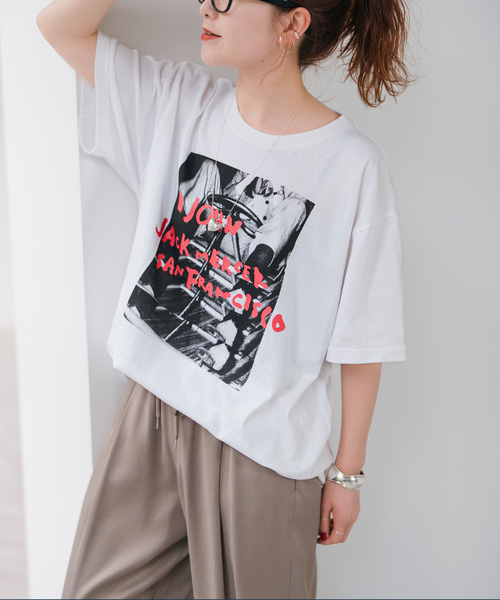 ⭐︎新品未使用⭐︎Spick and Span ジェイジェイマーサー PhotoT 追加3》J.J.Mercer / ジェイジェイマーサー Photo Tsh（Tシャツ