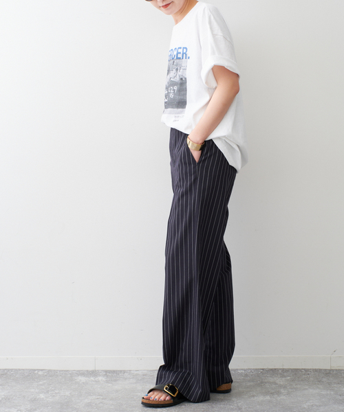 Spick & Span（スピックアンドスパン）の「《追加3》J.J.Mercer / ジェイジェイマーサー Photo Tsh（Tシャツ/カットソー・レディース・ブラック系その他/ホワイト/ホワイト系その他・FREE）」の6枚目の写真