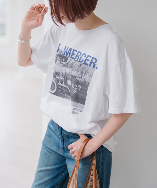 Spick & Span（スピックアンドスパン）の「《追加3》J.J.Mercer / ジェイジェイマーサー Photo Tsh（Tシャツ/カットソー・レディース・ブラック系その他/ホワイト/ホワイト系その他・FREE）」の12枚目の写真