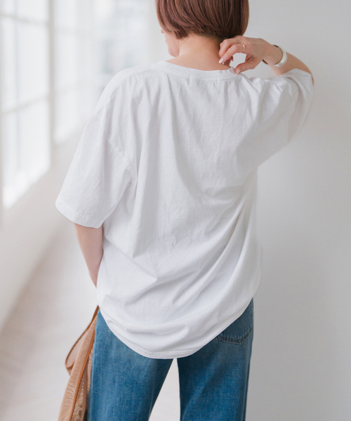 Spick & Span（スピックアンドスパン）の「《追加3》J.J.Mercer / ジェイジェイマーサー Photo Tsh（Tシャツ/カットソー・レディース・ブラック系その他/ホワイト/ホワイト系その他・FREE）」の14枚目の写真