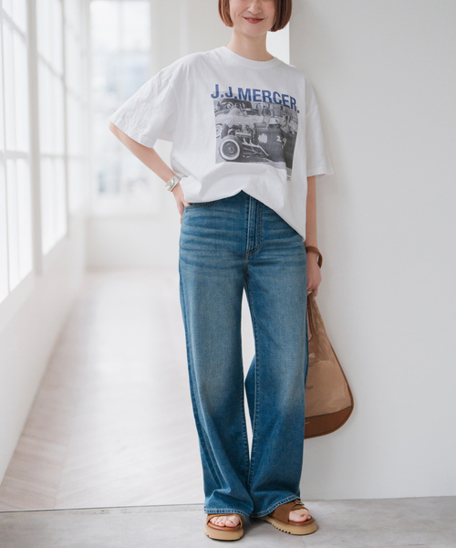 Spick & Span（スピックアンドスパン）の「《追加3》J.J.Mercer / ジェイジェイマーサー Photo Tsh（Tシャツ/カットソー・レディース・ブラック系その他/ホワイト/ホワイト系その他・FREE）」の15枚目の写真