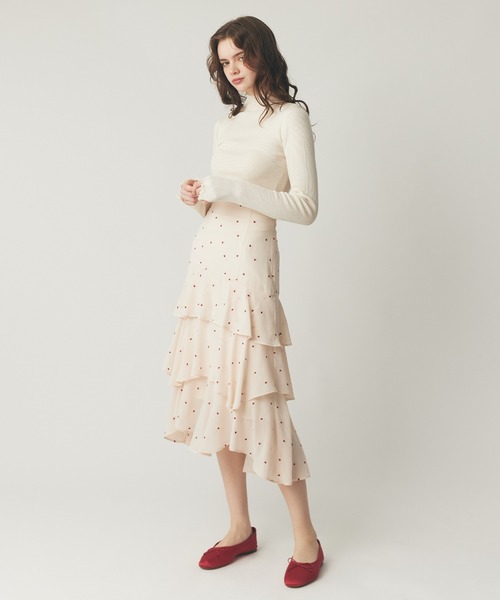 DEICY（デイシー）の「シルクブレンドハイネックリブニット（ニット/セーター・レディース・チャコールグレー/オフホワイト/ライトグレー・FREE）」の17枚目の写真