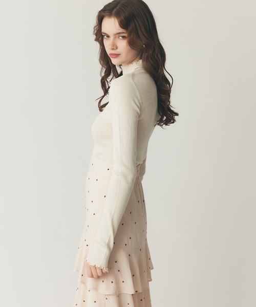 DEICY（デイシー）の「シルクブレンドハイネックリブニット（ニット/セーター・レディース・チャコールグレー/オフホワイト/ライトグレー・FREE）」の20枚目の写真