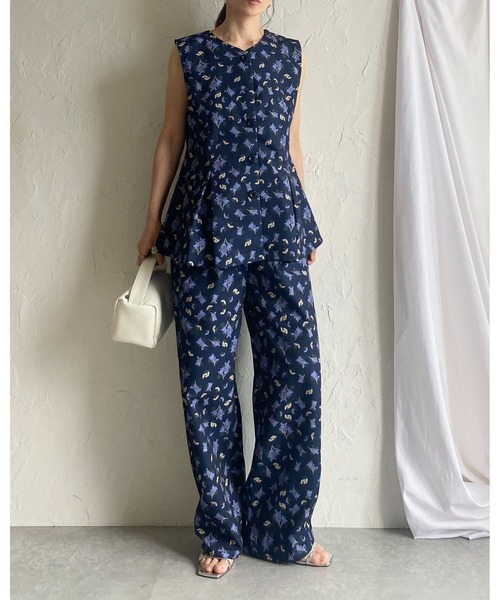acne studios 柄パンツ　イージーパンツ　花柄 パジャマパンツ 34 AZUL HOME】 ミルキータッチ花柄パンツ｜WOMEN｜250GAH81-140H