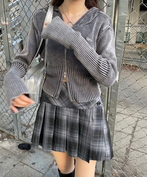 repipi armario（レピピ アルマリオ）の「チェックスソプリーツスカート（スカート・キッズ・エンジ/ベージュ/ブラック/ブラック系その他/グリーン・LARGE/MEDIUM/SMALL）」の12枚目の写真