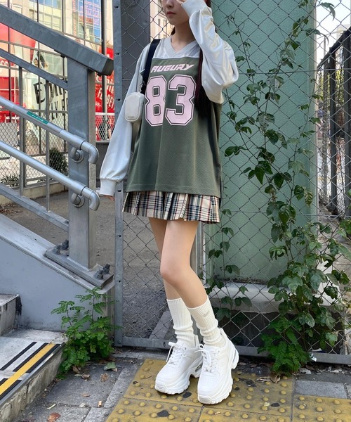 repipi armario（レピピ アルマリオ）の「チェックスソプリーツスカート（スカート・キッズ・エンジ/ベージュ/ブラック/ブラック系その他/グリーン・LARGE/MEDIUM/SMALL）」の14枚目の写真