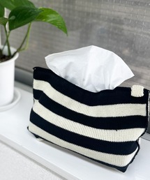 ARCADE（アーケード）の「レトロジャガードニットティッシュケース（インテリア雑貨）」