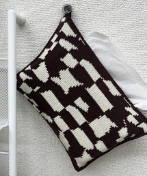 ARCADE（アーケード）の「レトロジャガードニットティッシュケース（インテリア雑貨）」