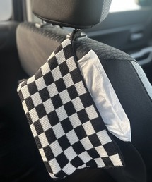 ARCADE（アーケード）の「レトロジャガードニットティッシュケース（インテリア雑貨）」