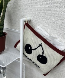 ARCADE（アーケード）の「レトロジャガードニットティッシュケース（インテリア雑貨）」