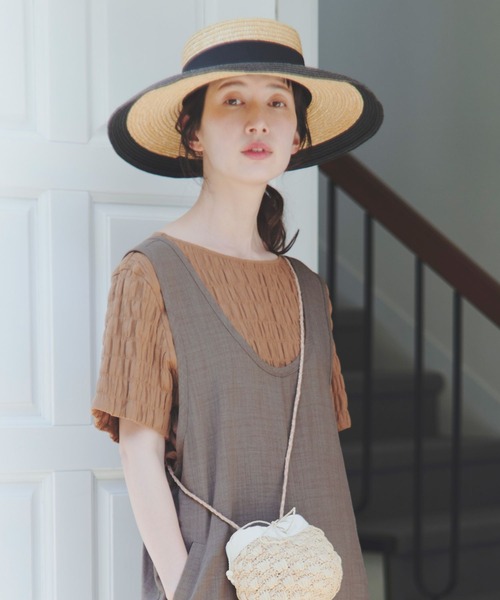 studio CLIP（スタディオクリップ）の「ボートネックシャーリングTブラウス（シャツ/ブラウス・レディース・ブラウン/ライトグリーン/オフホワイト/ブラック・FREE）」の22枚目の写真