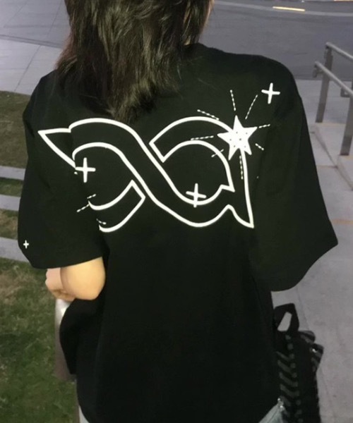 MEDM 半袖 Tシャツ ロゴ 刺繍 ストリート コットン ユニセックス CIAOPANIC TYPY tシャツ 「ojisan」ユニセックスワンポイント