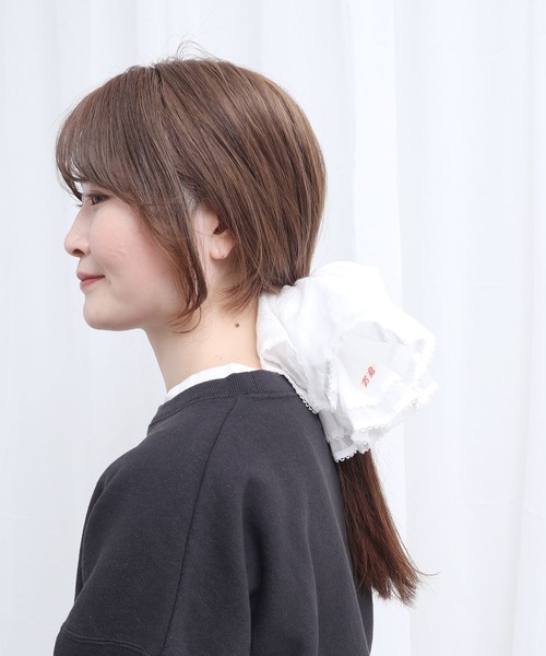 fig London(フィグロンドン)の「chouchou Diana(シュシュ・レディース・ホワイト/ブラック・FREE)」の14枚目の写真