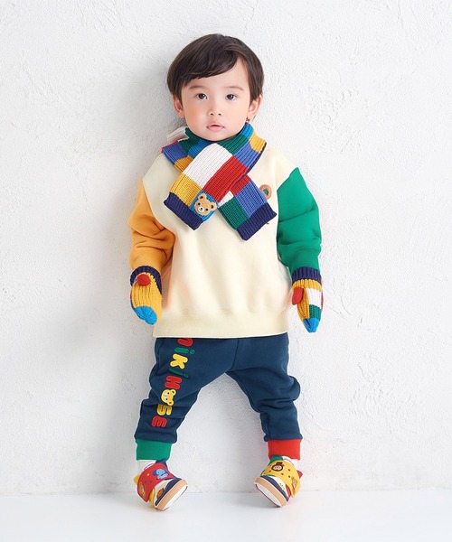 MIKI HOUSE(ミキハウス)の「ローゲージマフラー(マフラー・キッズ・ネイビー・ONE SIZE)」の3枚目の写真