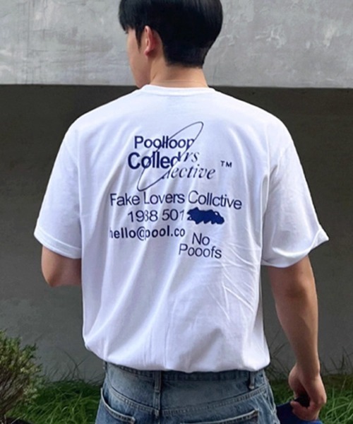 NOWLE(ノウル)の「【NOWLE】1988 501 バックプリント クルーネック 半袖 Tシャツ(Tシャツ/カットソー・メンズ・ブラック/ホワイト・X-LARGE/LARGE/MEDIUM)」の2枚目の写真